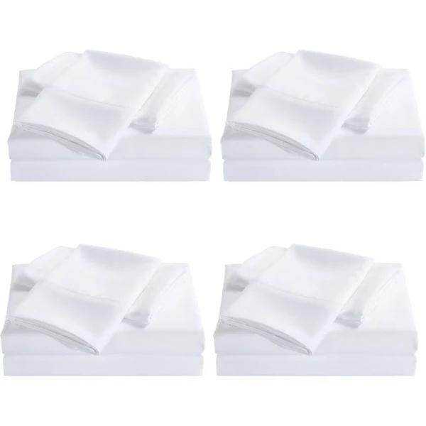 Royal Comfort 2000 Thread Count Original Bamboo Blend White Sheet Set