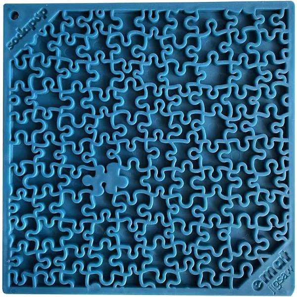 SodaPup eMat Jigsaw Enrichment Licking Mat Blue