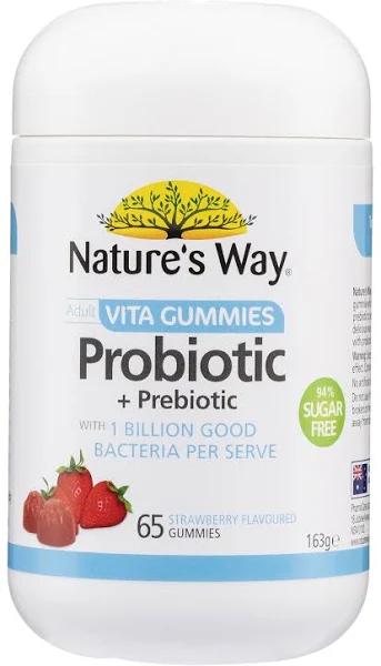 Nature's Way Adult Vita Gummies Probiotic + Prebiotic Sugar Free 65