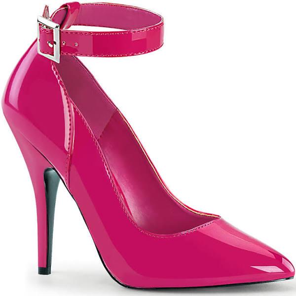 Pleaser SEDUCE-431 Hot Pink Patent Pump Size 14