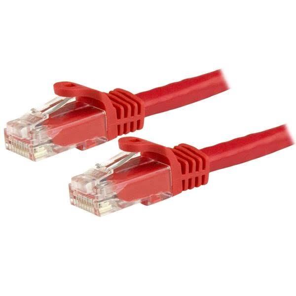 StarTech 3M Cat6 Red Snagless Gigabit RJ45 Patch Cable