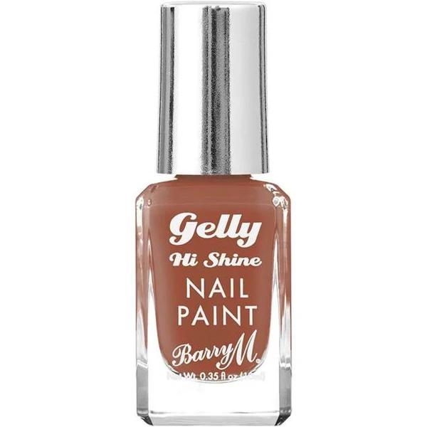 Barry M Gelly Hi Shine Nail Paint - Chai Latte 10ml