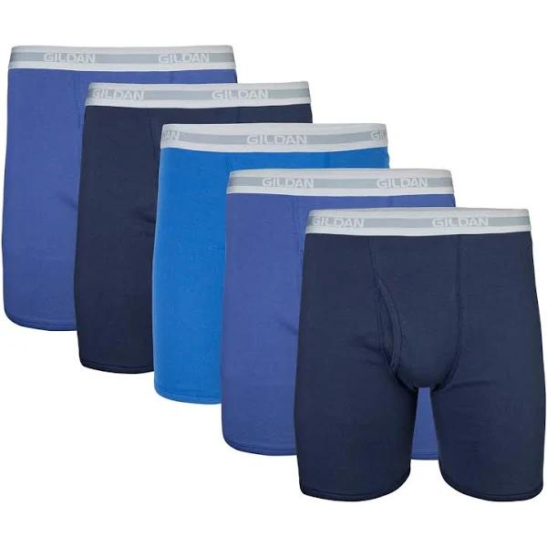 Gildan Men's Regular Leg Boxer Briefs 5 Pack