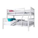 Nero Natural Pine Triple Bunk Bed - White