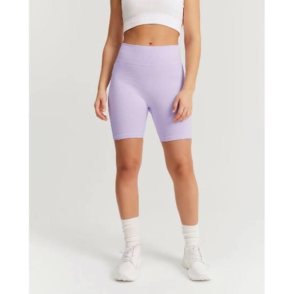 Country Road Teen Recycled Nylon Blend Tech Logo Bike Short Lilac in Size 16