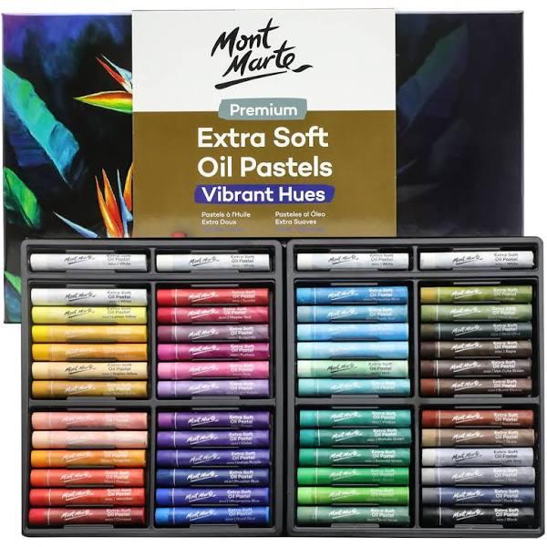 Mont Marte Premium Extra Soft Oil Pastels Vibrant Hue 52pc