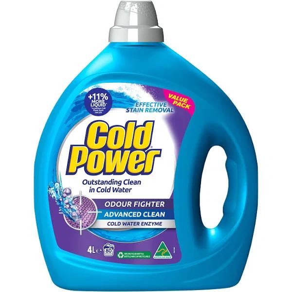 Cold Power Laundry Detergent Liquid Odour Fighter 4L