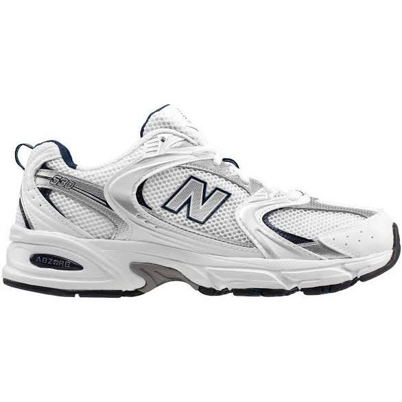 New Balance White & Silver 530 Sneakers