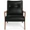 Penny Leather Armchair Black by Freedom