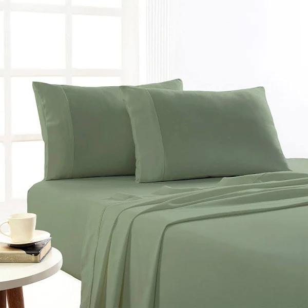 Park Avenue Egyptian Cotton Flannelette Sheet Set, Mega Queen / Juniper