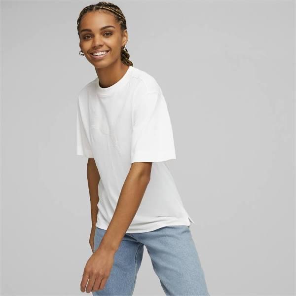 Her T-Shirt Women in White, Size XS, Cotton/Elastane by Puma