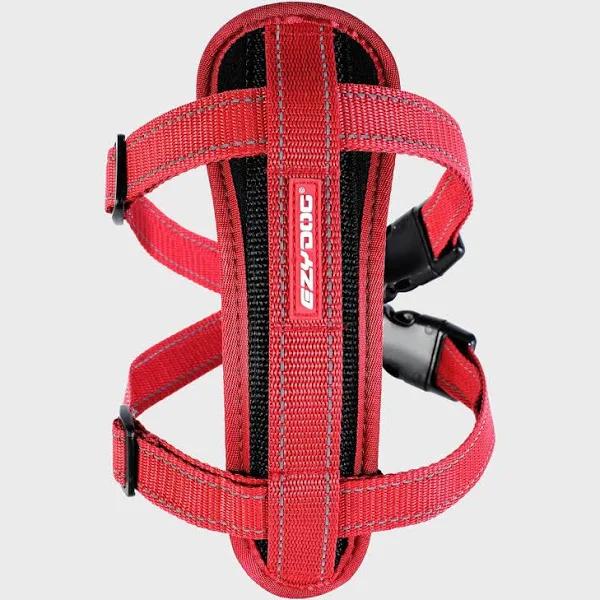 EzyDog Chest Plate Red Dog Harness 2XL