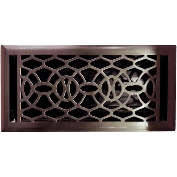 Pressed Steel Vent 8B With Damper - Silver Brushed Nickel - AfterPay & zipPay Available