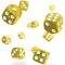 Oakie DOAKIE Dice D6 12 mm Marble - Yellow (36)