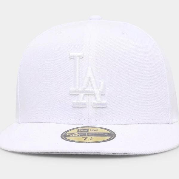 New Era Los Angeles Dodgers 'White On White' 59Fifty Fitted White/White - Size 718