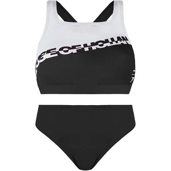 Speedo House of Holland 2 Pieces Swimsuit - Black/White