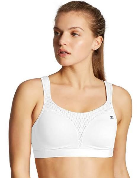 Champion 1602 Spot Comfort Full-Support Sports Bra - White, 34D