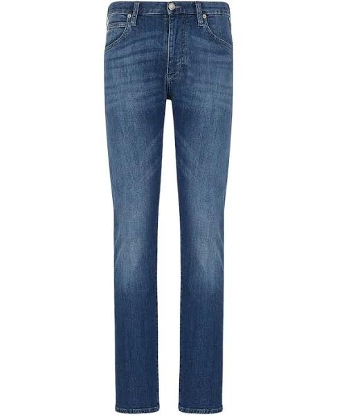 Emporio Armani - J45 Regular-fit Jeans in Melange Twill 10 oz Comfort Denim, 98% Cotton 2% Elastane, Denim, Size: 36R