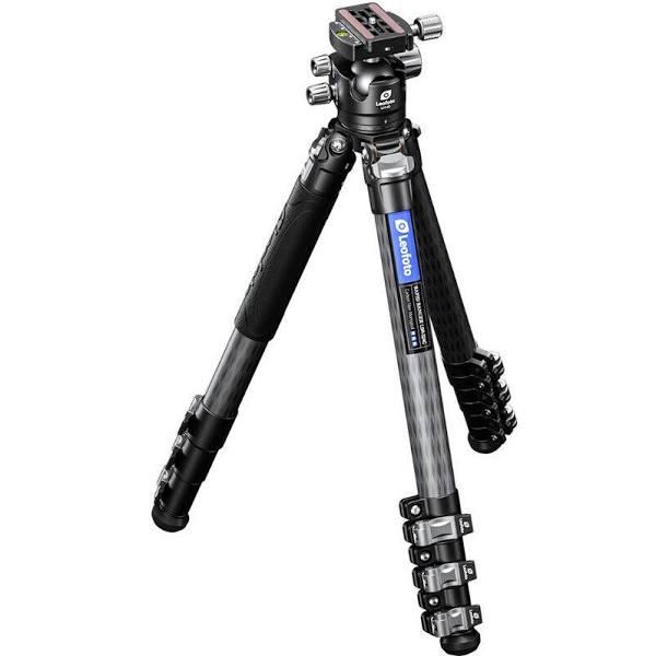 Leofoto LSR-324C+LH-40 Carbon Fiber 4-Section Flip Lock Tripod Kit