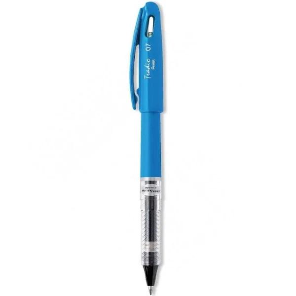 Pentel Energel Tradio Gel Pen Fluoro Blue Barrel