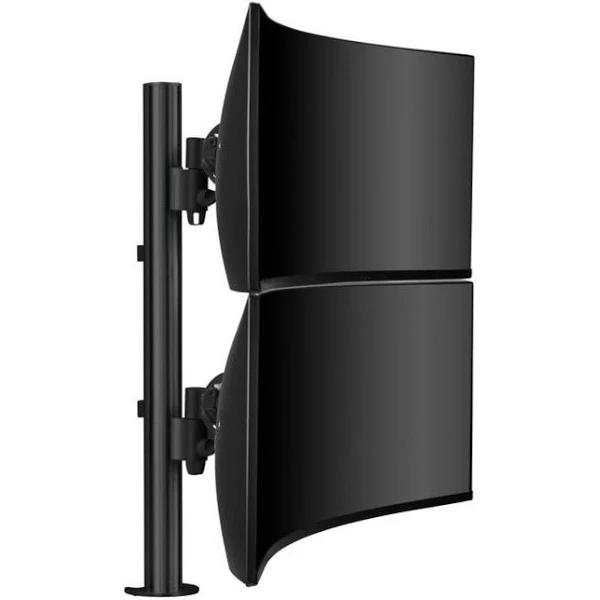 Atdec Dual Stack Desk Mount Black