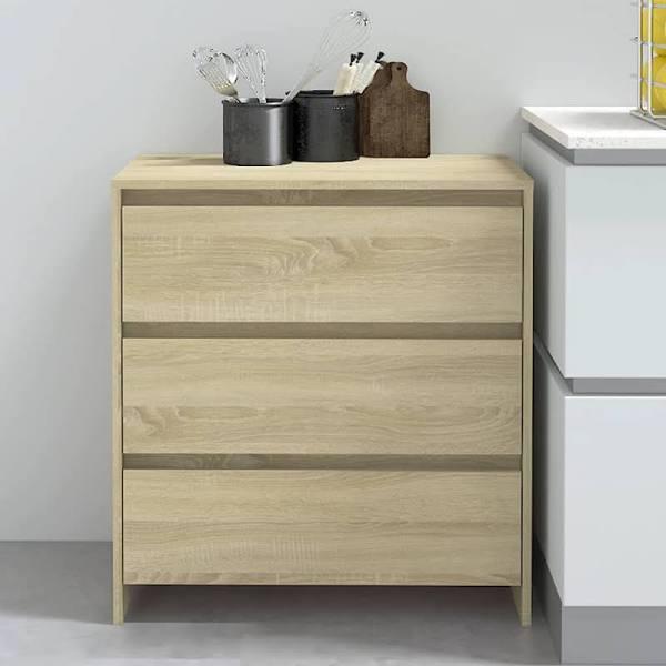 vidaXL Sideboard Sonoma Oak 70x41x75 cm Engineered Wood