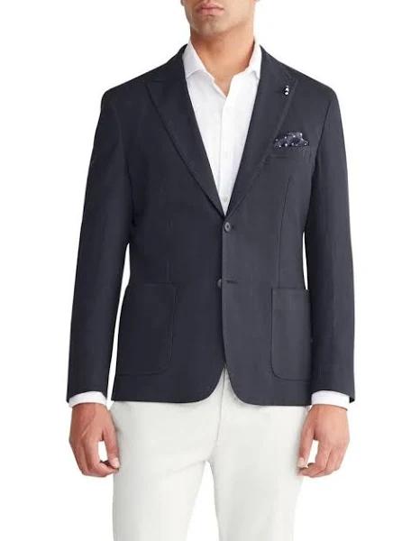 Van Heusen Slim Text Plain Suit Jacket in Blue 92R