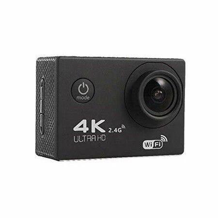 4K Ultra HD Water Resistant Sports Wi Fi Action Camera with 2 Inch Display (16MP, Black)