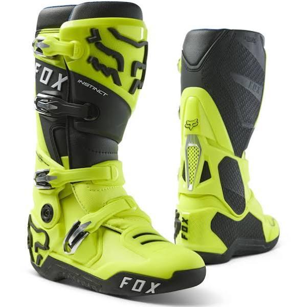 Fox 2023 Instinct 2.0 Flo Yellow Boots - 11.5