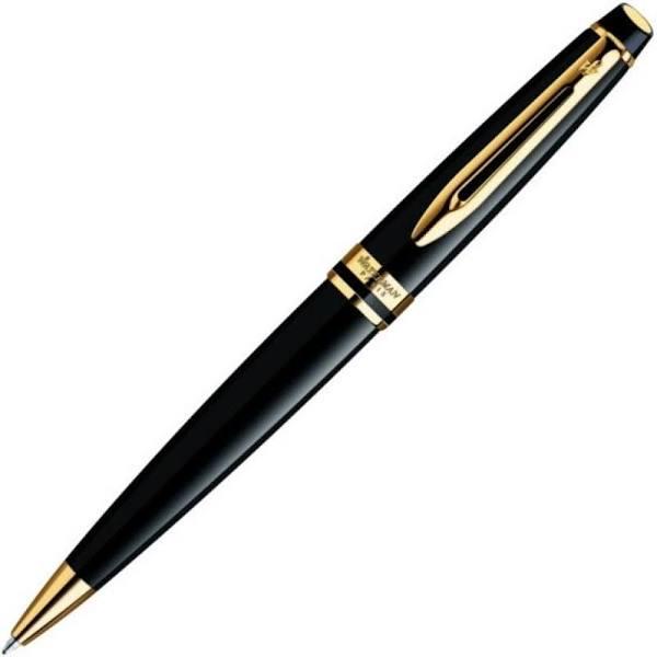 Black/Gold Waterman Expert Ballpoint Pen