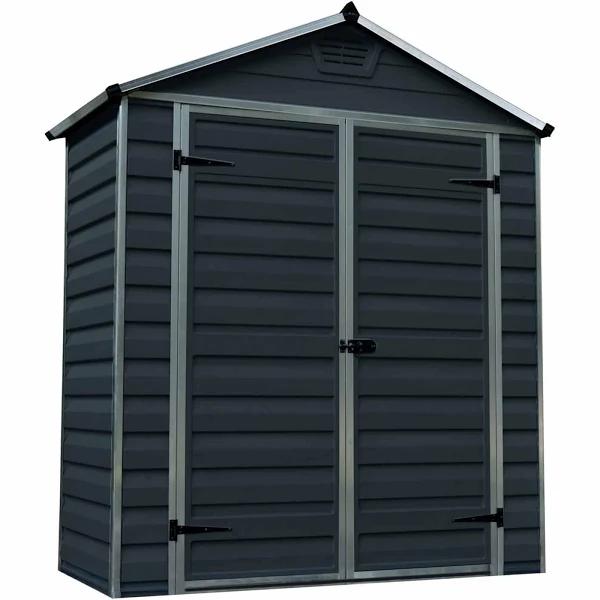 Skylight Garden Shed 6' | DIY Shed Kit | Palram – Canopia (Colour: Midnight Grey, Size: 6x3' | 185x90cm) by Canopia by Palram