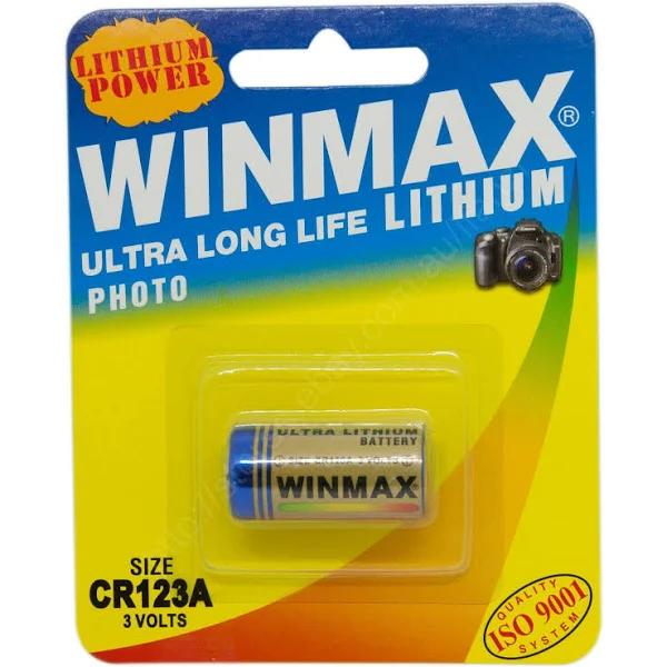 Winmax Ultra Long Life 3V Lithium Battery For Camera CR123A