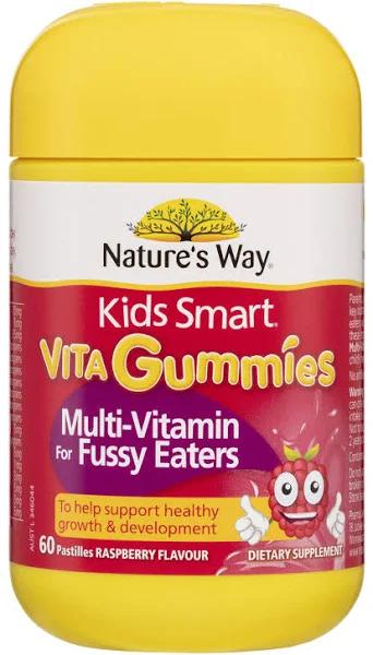 Nature's Way Kids Smart Vita Gummies Multi Vitamin For Fussy Eaters 60 Pastilles