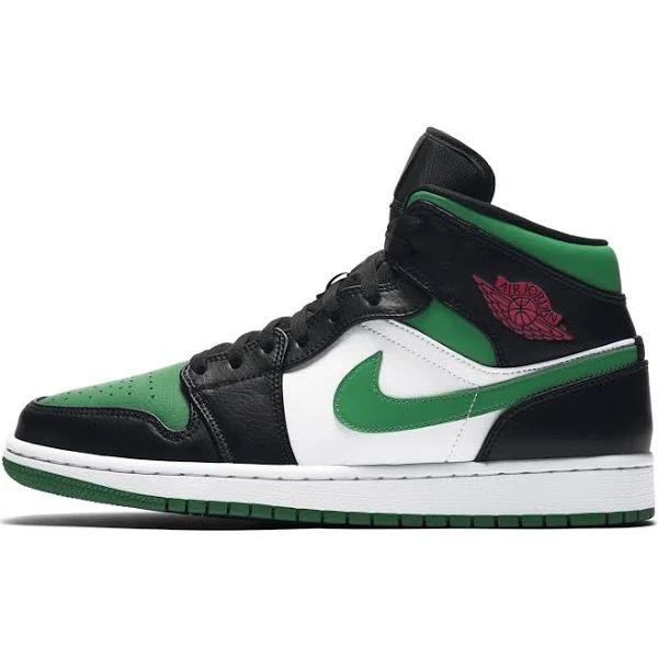 Air Jordan 1 Mid 'Pine Green' Mens Sneakers - Size 18.0