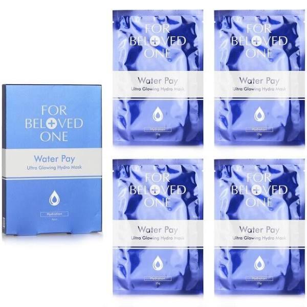 For Beloved One Water Pay Ultra Glowing Hydro Mask 4sheets