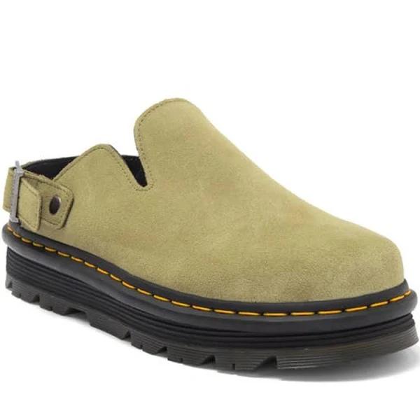 Dr. Martens Green Zebzag Slingback Platform Mules