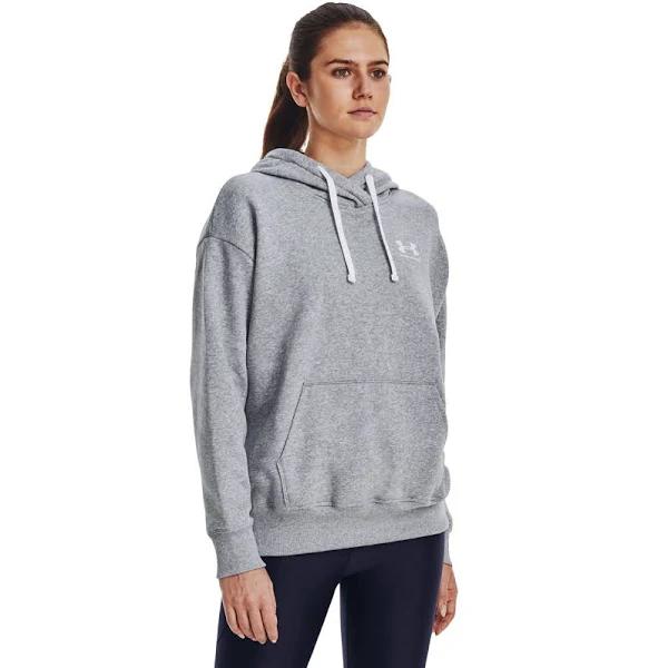 Under Armour Womens Rival Fleece Oversized Hoodie Grey XS @ Rebel Active