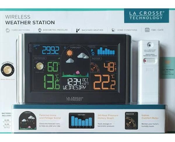 La Crosse Wireless Weather Station Indoor Outdoor 100 Meter Range