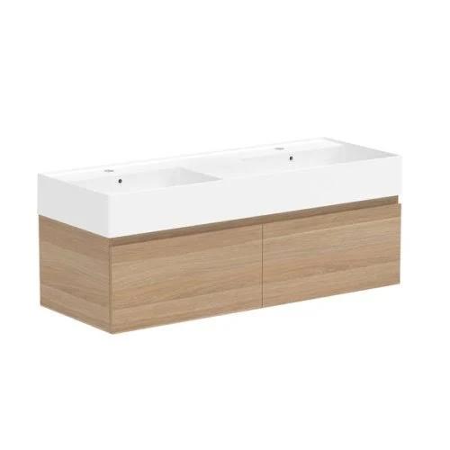 ADP Capri Wall Hung Vanity, 1200mm Double Basin