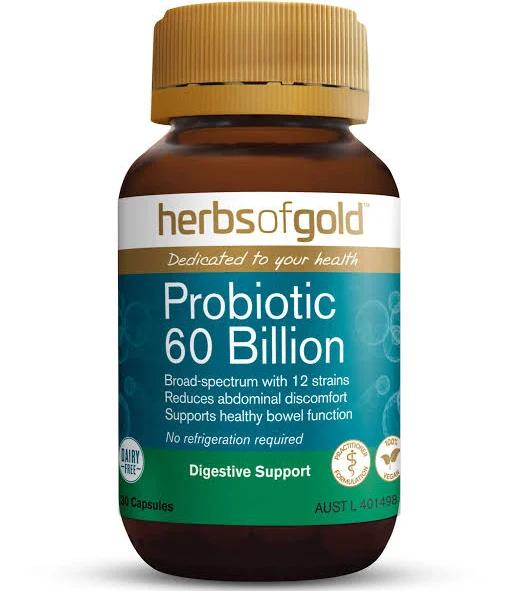 Herbs of Gold Probiotic 60 Billion 30 Capsules