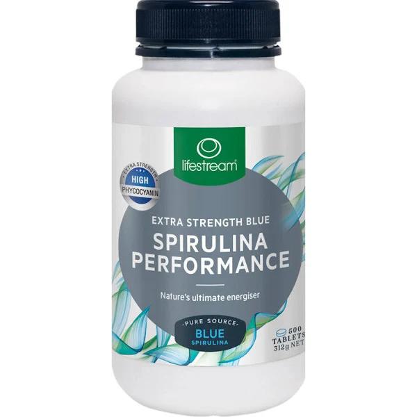 Lifestream Blue Spirulina Extra Strength Performance 500 Tablets