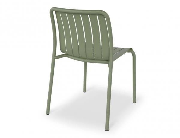 Roku Outdoor Dining Chair Matte Eucalyptus Green - with Dark Grey Cushion