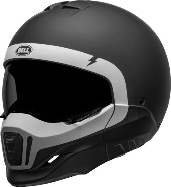 Bell Broozer Cranium Helmet - Matte Black/White - LG