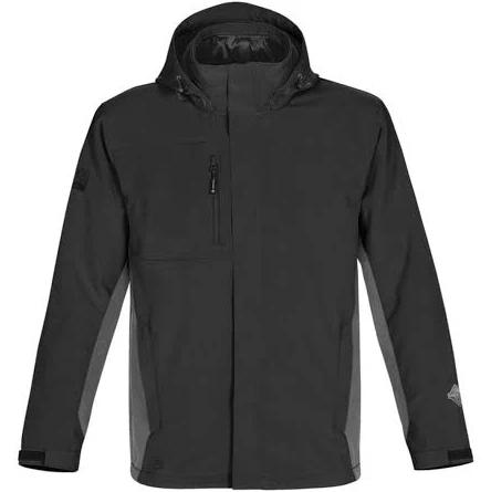 Stormtech Mens Atmosphere 3-in-1 Performance System Jacket (Waterproof & Breathable) Black/Granite M