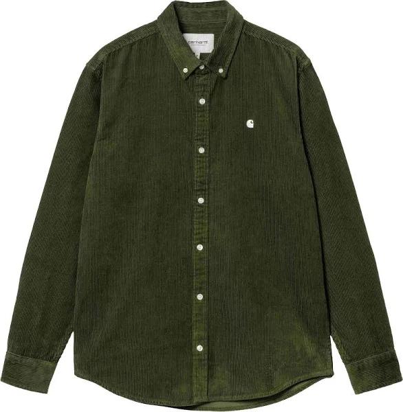 Carhartt WIP Madison Cord Shirt - Tarragon Green L