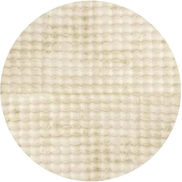 Bubble Natural - Machine Washable Rug 200 x 200cm Round