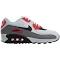 Nike Air Max 90 White Black-Dust-Solar Red (Women's)