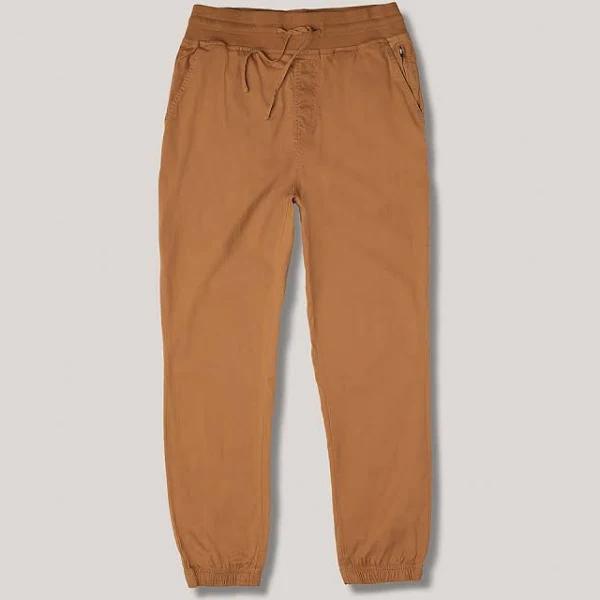 P A C T Mens Organic The Boulevard Jogger Pants in Camel | Size Large | Fair Trade