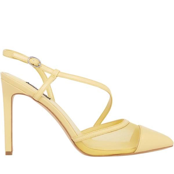 Nine West Timie Pump in Yellow 10.5