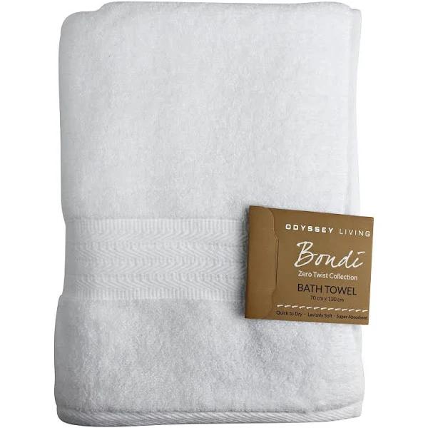 Bondi Zero Twist Cotton Bath Towel Colour: Beach - Pay With AfterPay or zipPay On Towels